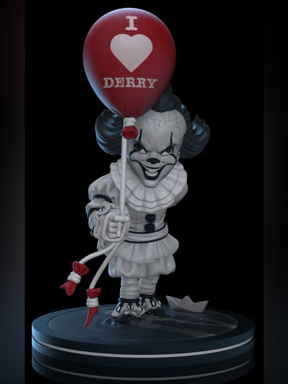 Pennywise Black & White Q-Fig Exclusive Figure